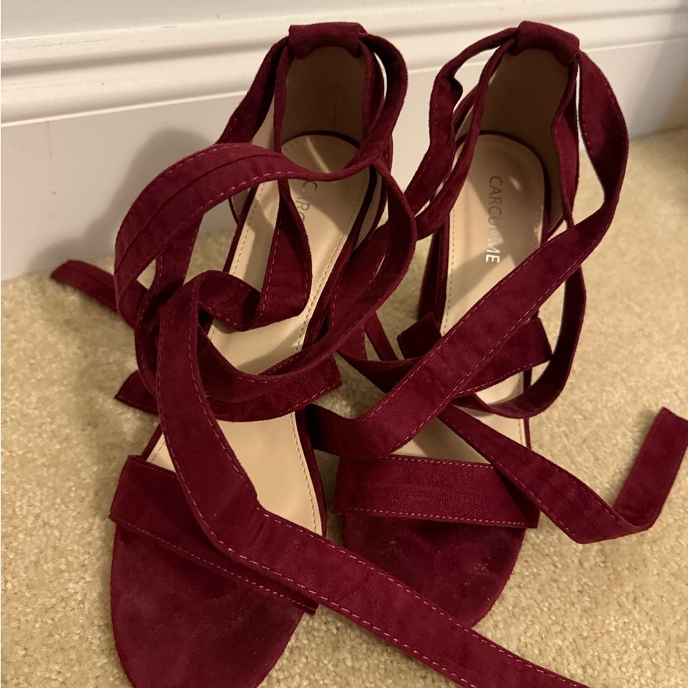 Women's Burgundy Sandals